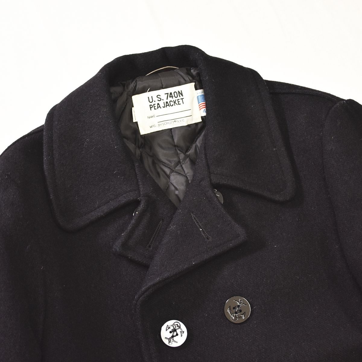 定番】 90s ヴィンテージ USA製 ショット Schott US 740N PEA JACKET