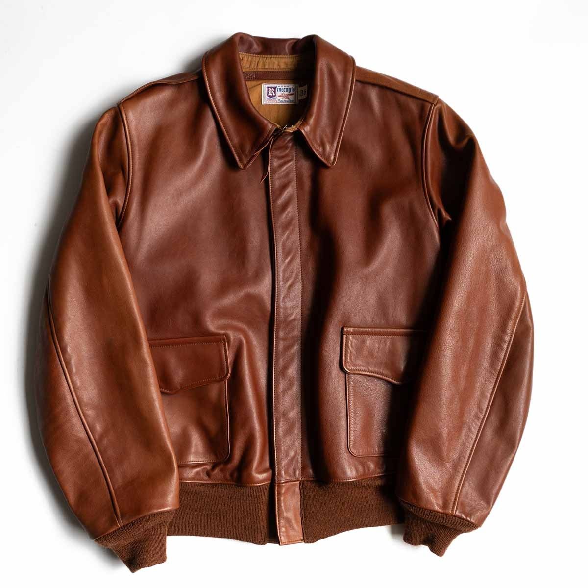 美品】 The REAL McCOY'S【A-2 フライトジャケット】38 ホースハイド