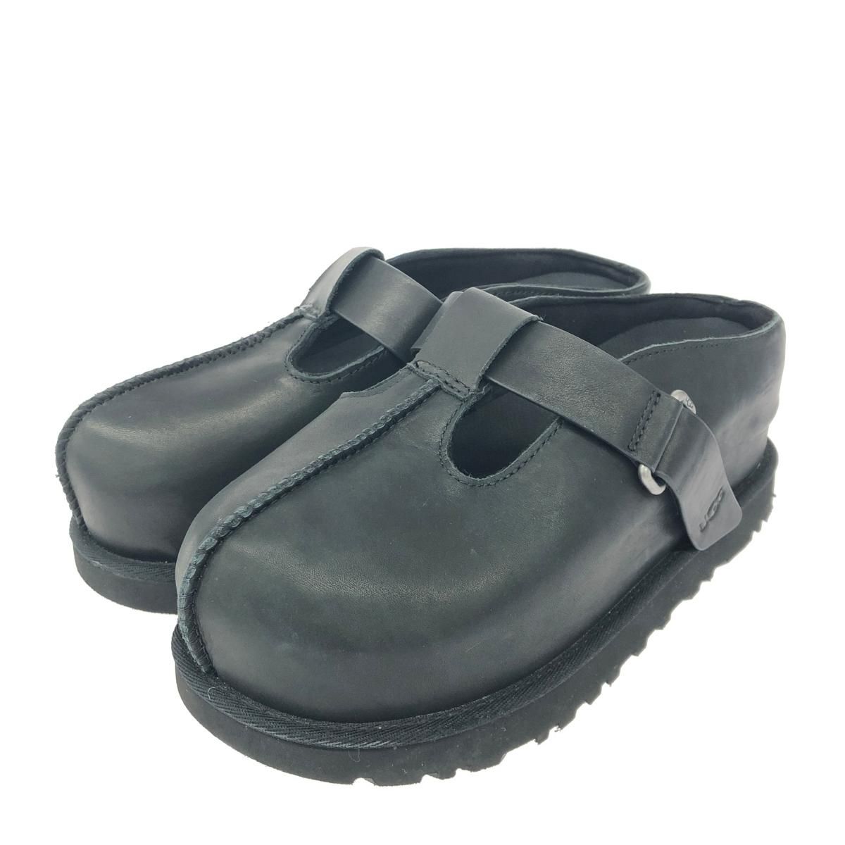 UGG アグ シューズ/ゴールデンスターハイクロッグ 表記サイズ:24.5 レザー ブラック レディース / 240001169492