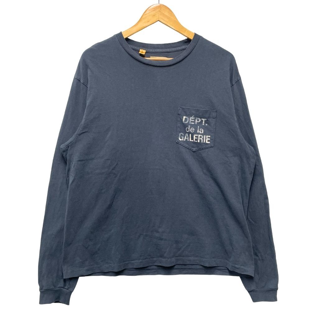GALLERY DEPT. ギャラリーデプト ポケット 長袖Ｔシャツ ネイビー サイズ L 52702