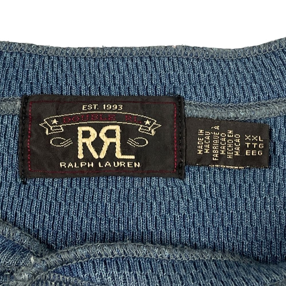 RRL ダブルアールエル インディゴ ヘンリーネック サーマル ロング