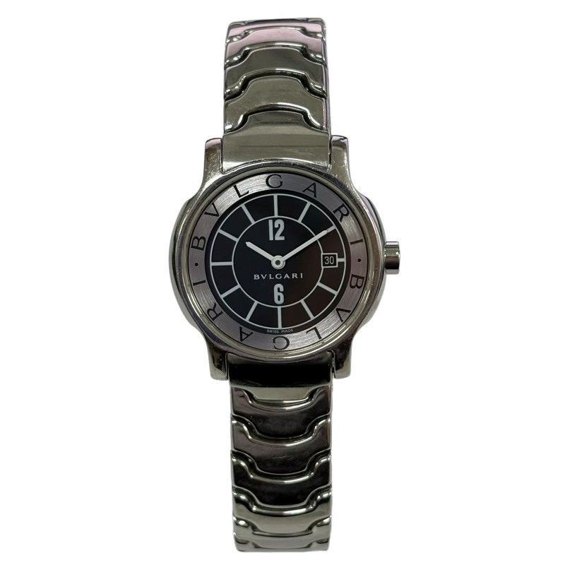 BVLGARI ブルガリ ソロテンポ ST 29 S 腕時計レディース クオーツ ブラック文字盤 動作品