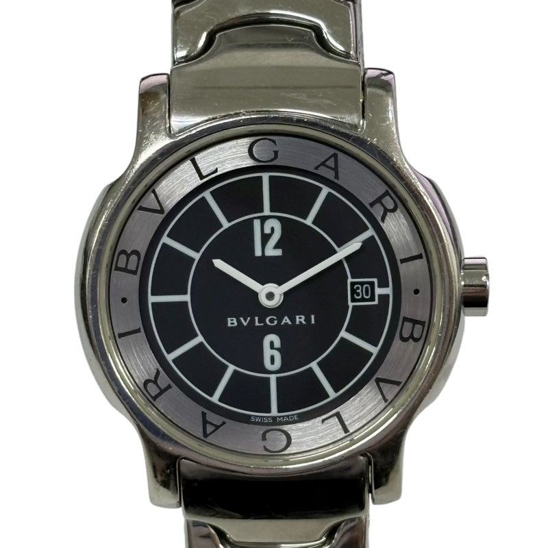 BVLGARI ブルガリ ソロテンポ ST 29 S 腕時計レディース クオーツ ブラック文字盤 動作品