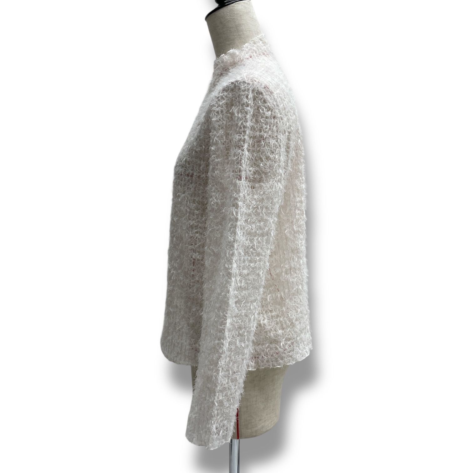 ANAYI プレイドフェザーチュール プルオーバー 白　38 ANAYI プレイドフェザーチュール プルオーバー 白 38 - メルカリ