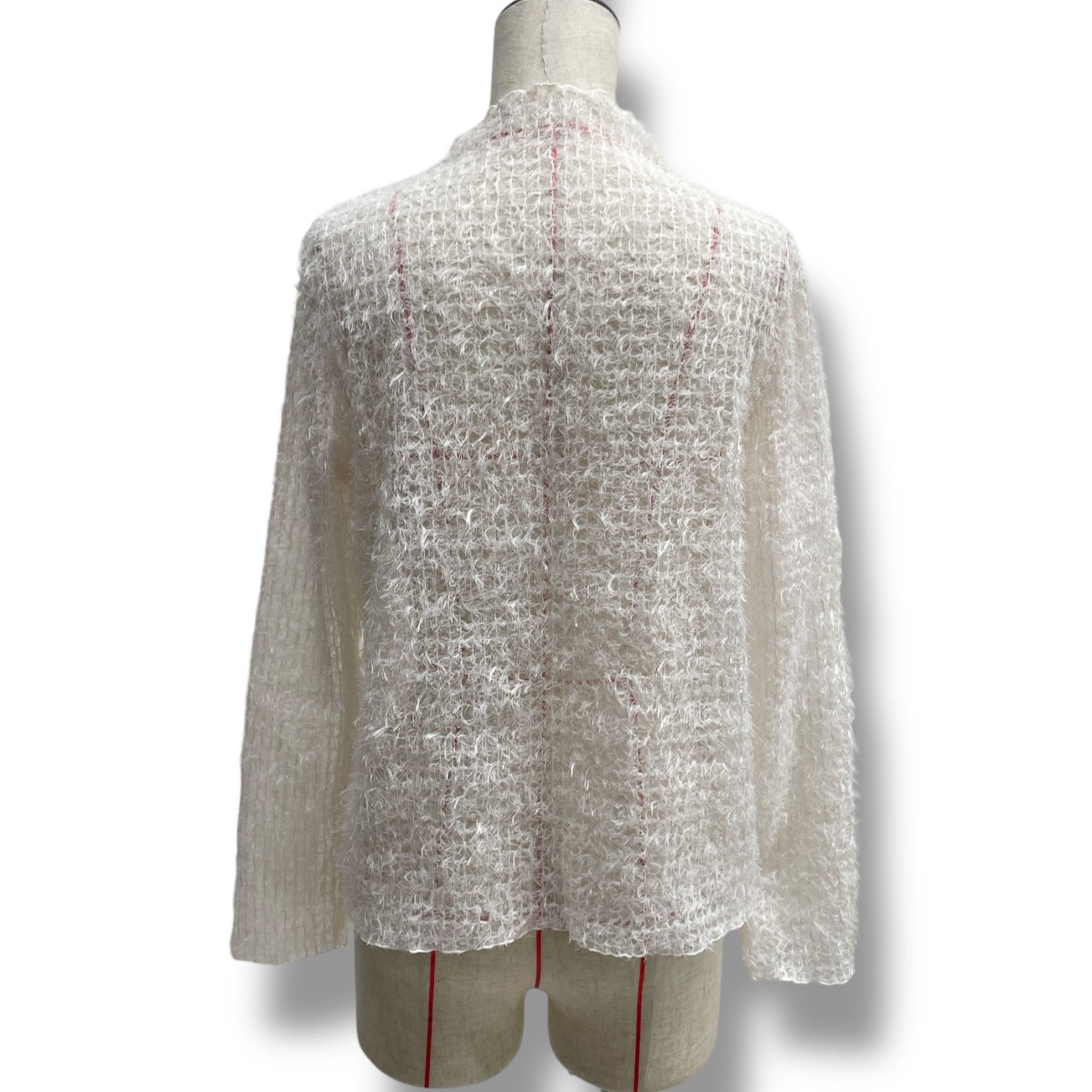 ANAYI アナイ プレイドフェザーチュール プルオーバー トップス