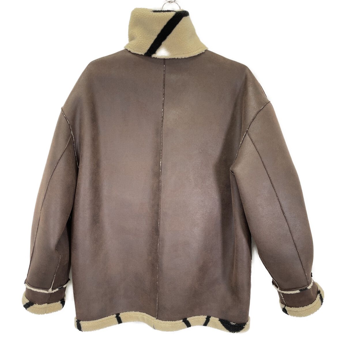 AMERI アメリ 01220640991 ﾍﾞｰｼﾞｭ×ﾌﾞﾗｳﾝ ﾎﾞｱ×ﾑｰﾄﾝ切り替え 2WAY