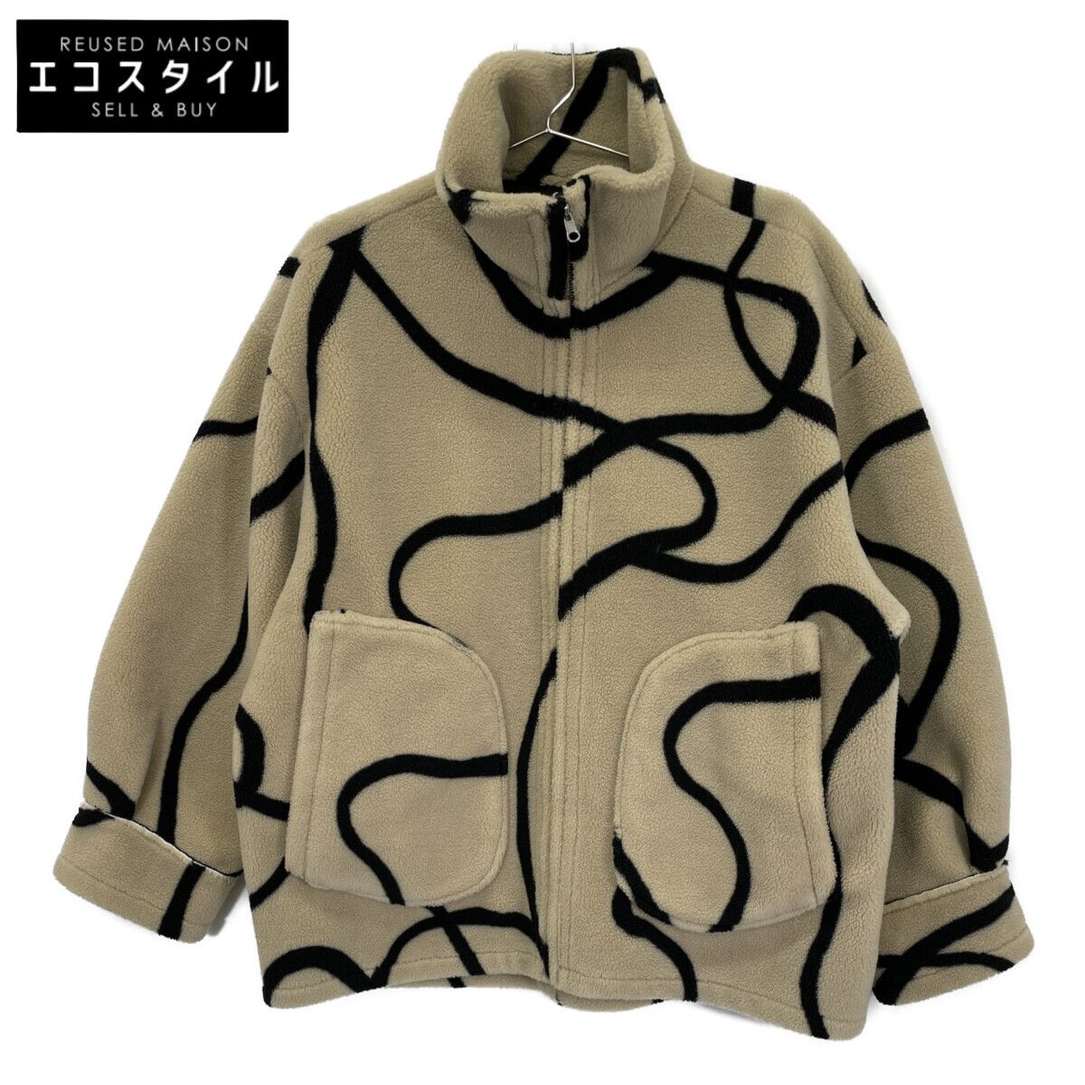 AMERI アメリ 01220640991 ﾍﾞｰｼﾞｭ×ﾌﾞﾗｳﾝ ﾎﾞｱ×ﾑｰﾄﾝ切り替え 2WAY