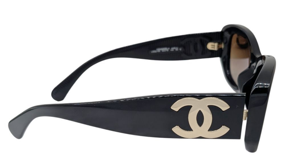 中古】CHANEL シャネル サングラス ブラック 5493-A CCロゴ CCマーク