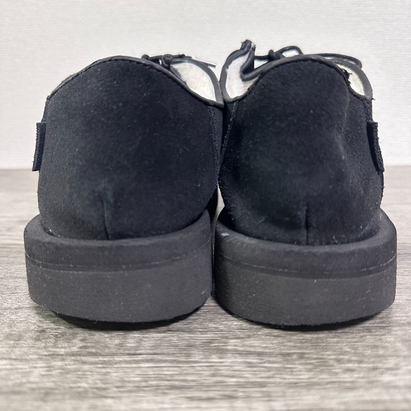 SUICOKE ムートンシューズ 裏ボア チロリアンシューズ 24cm ブラック