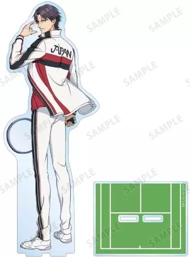 【中古】アクリルスタンド・アクリルパネル 跡部景吾(戦う背中ver.) 描き下ろしイラスト 特大アクリルスタンド 「新テニスの王子様」