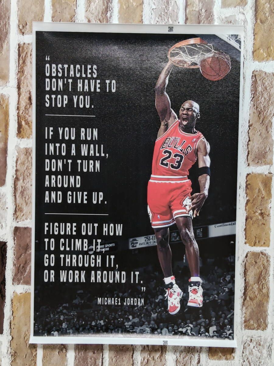 布製 ポスター マイケル・ジョーダン （バスケットボール） 63㎝×41