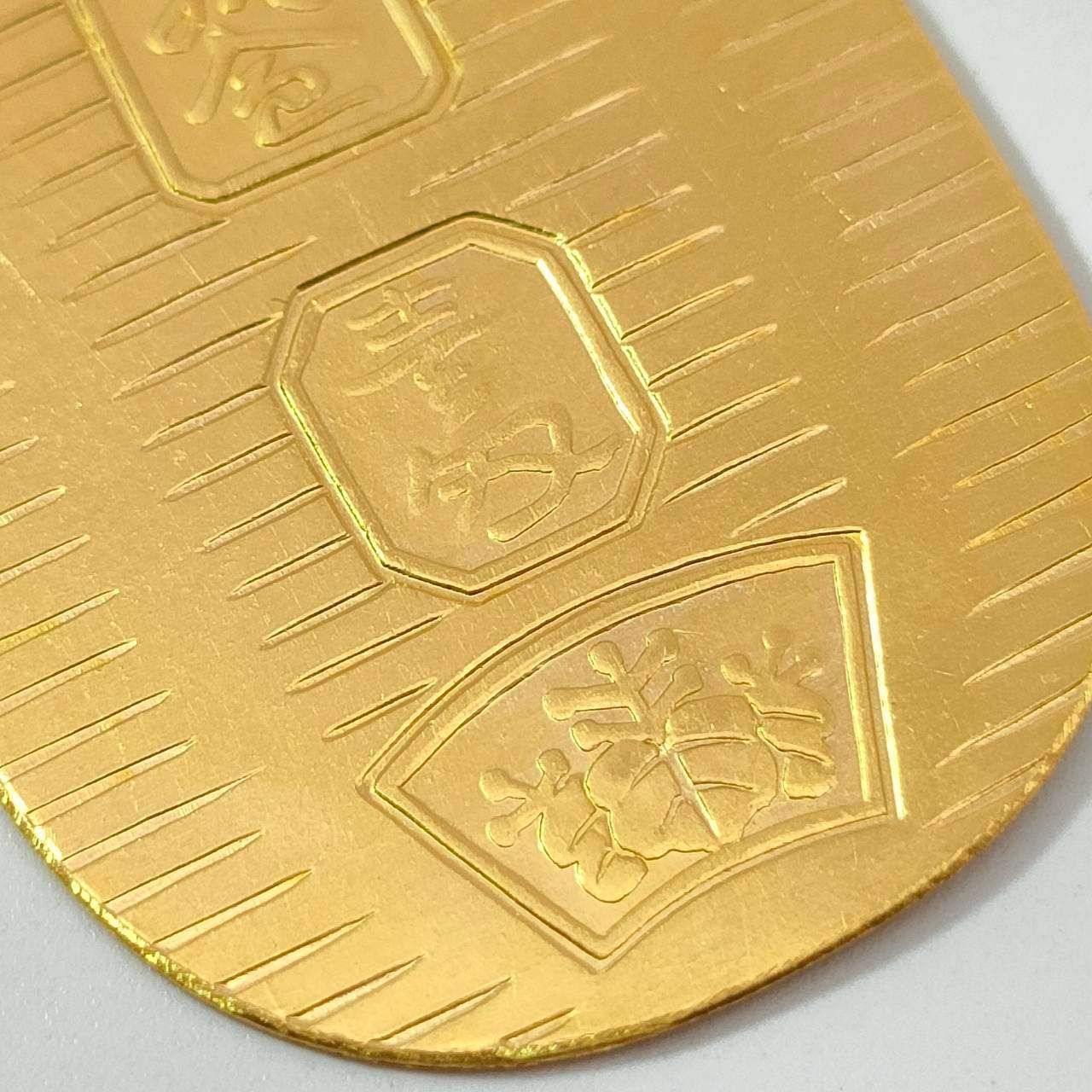 小判 24金 24金 K24 男女兼用 造幣局 小判モチーフ 3.84g D734 - メルカリ