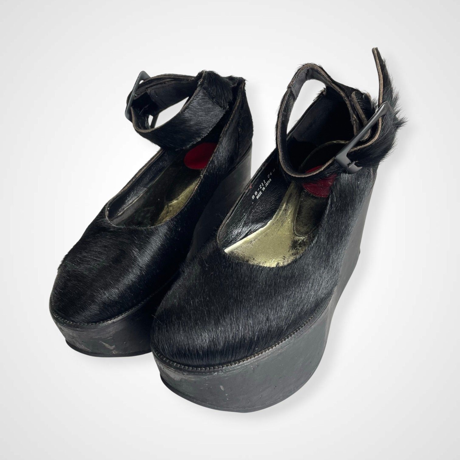 BELLY BUTTON ベリーボタン / ハラコプラットフォームシューズ TOKYO