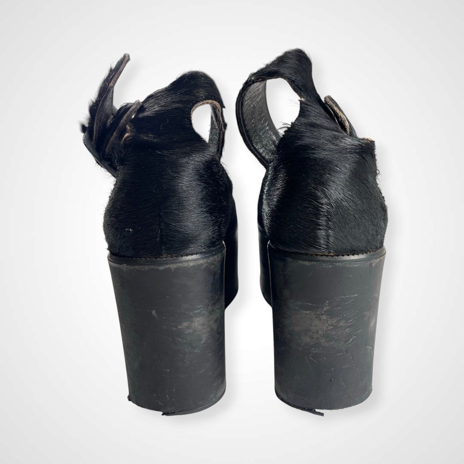 BELLY BUTTON ベリーボタン / ハラコプラットフォームシューズ TOKYO