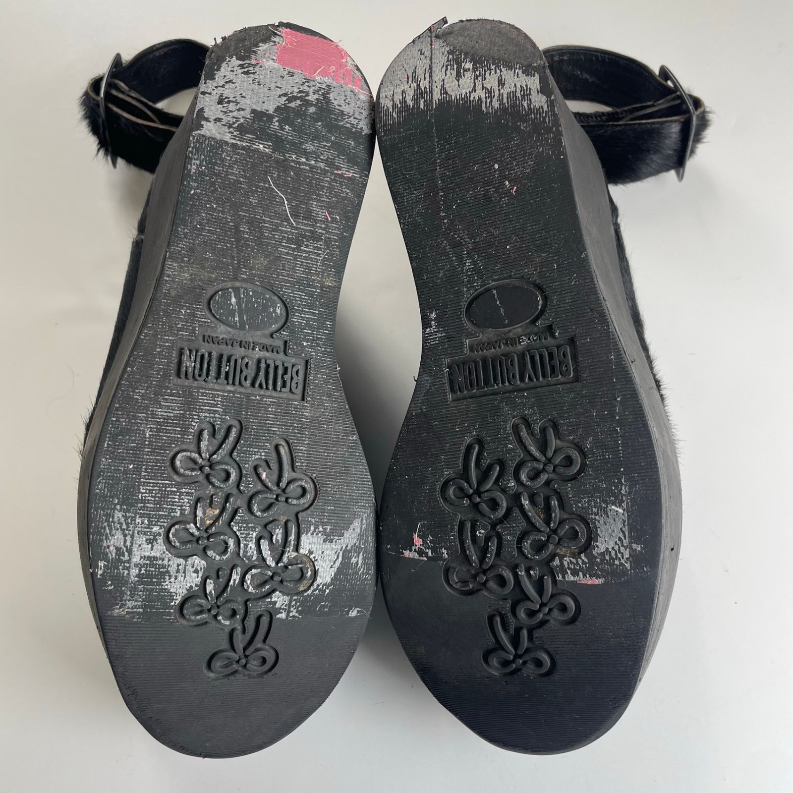 BELLY BUTTON ベリーボタン / ハラコプラットフォームシューズ TOKYO