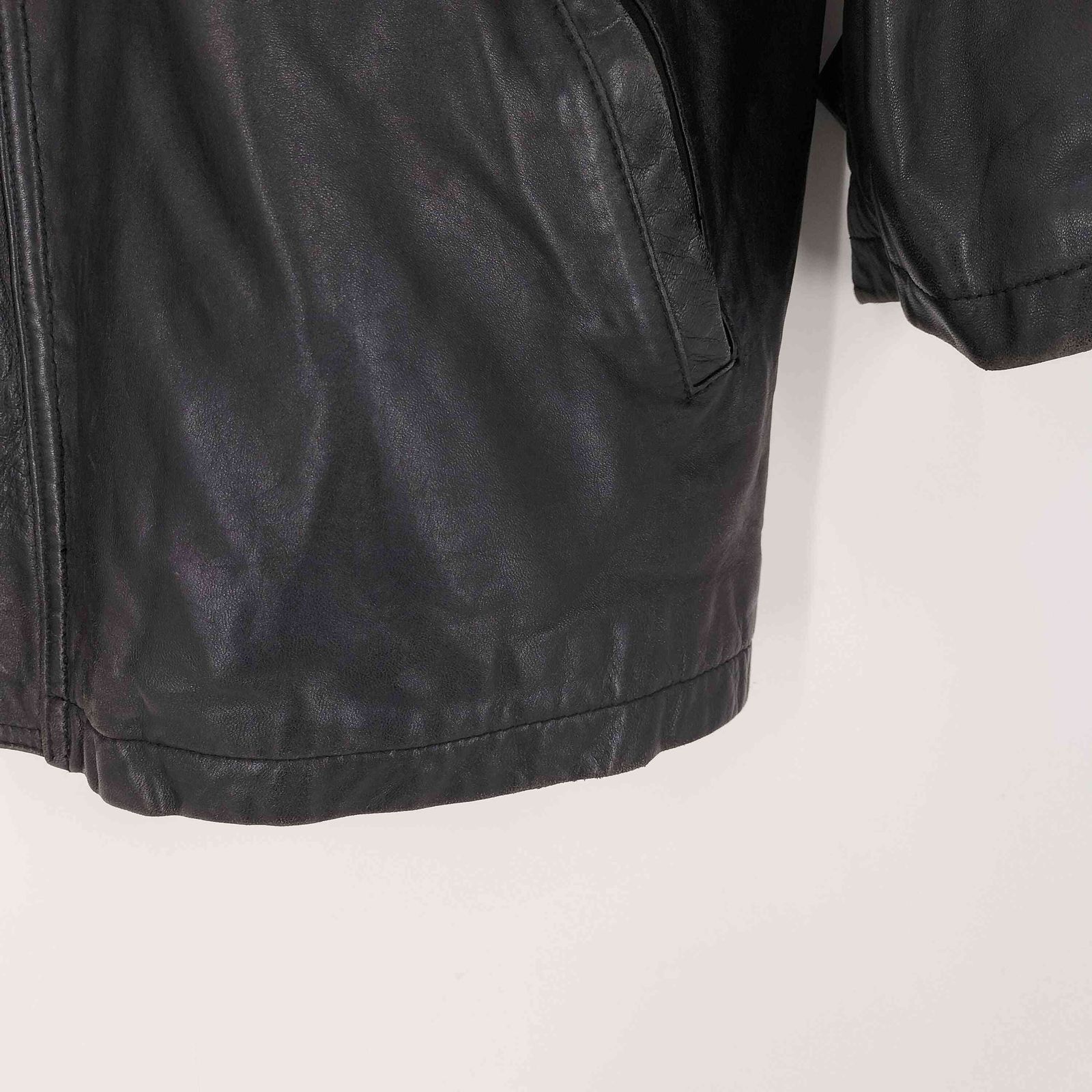 USED古着(ユーズドフルギ) Diego 90S フランス製 裏地キルティング 羊革 ラムレザー カーコート メンズ import：M 【中古】【ブランド古着バズストア】 ユーズドフルギ USED古着 Diego 90S フランス製 裏地キルティング 羊革