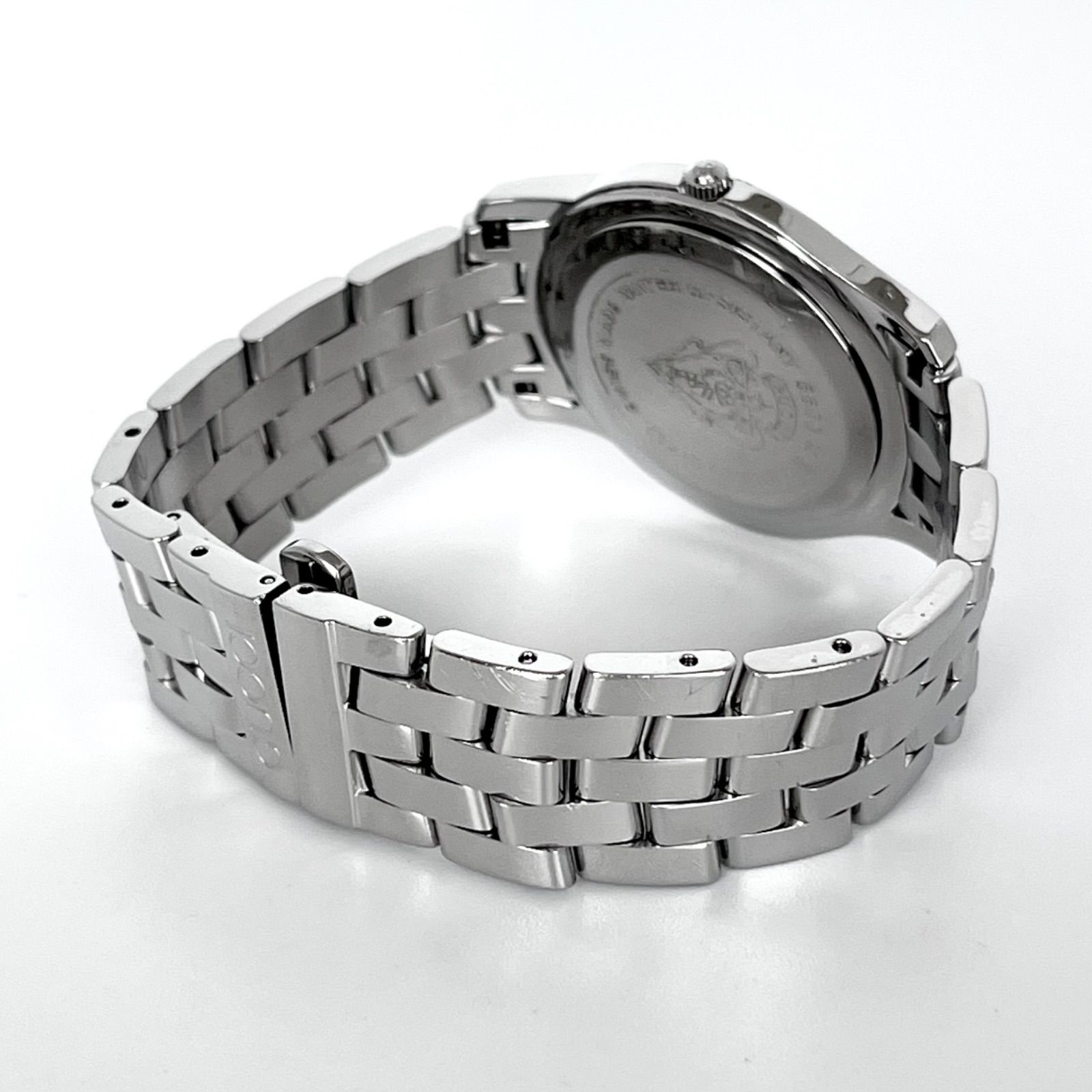 グッチ 5500M メンズ 腕時計 磨き済み 美品】GUCCI 電池新品 ブラック