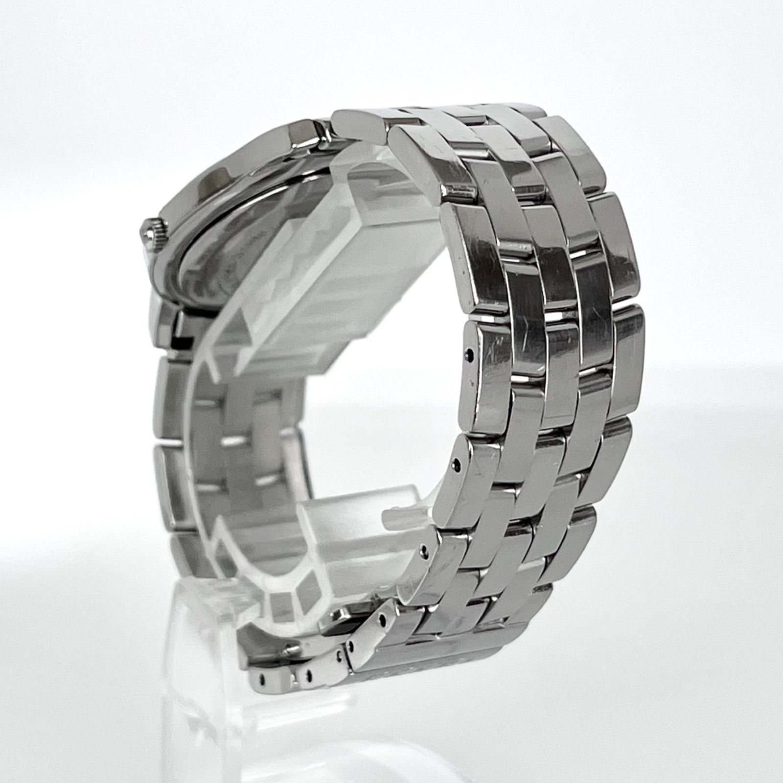 グッチ 5500M メンズ 腕時計 磨き済み 美品】GUCCI 電池新品 ブラック