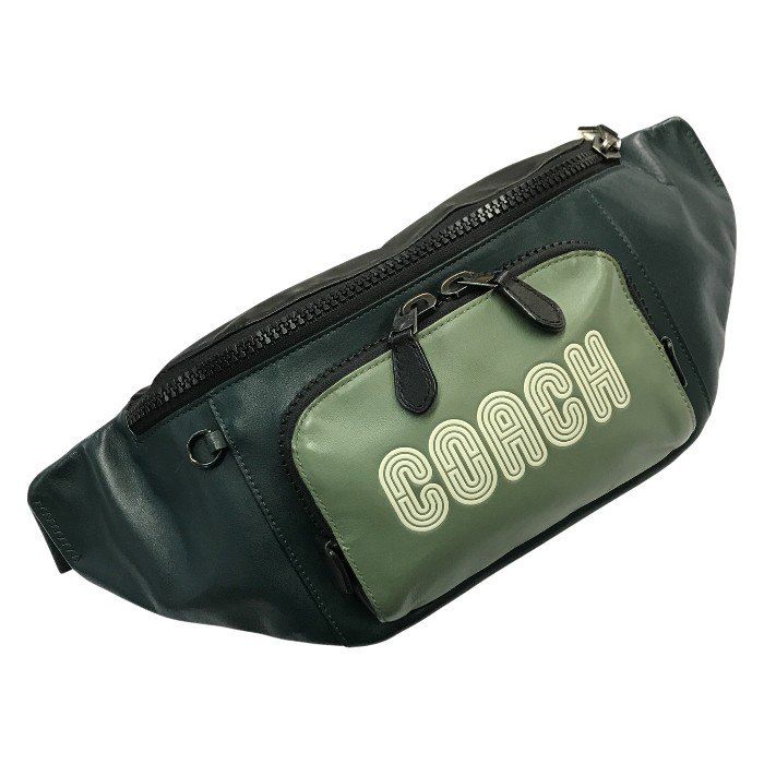 COACH コーチ トラックベルトバッグ メンズ レザー ウエストポーチ