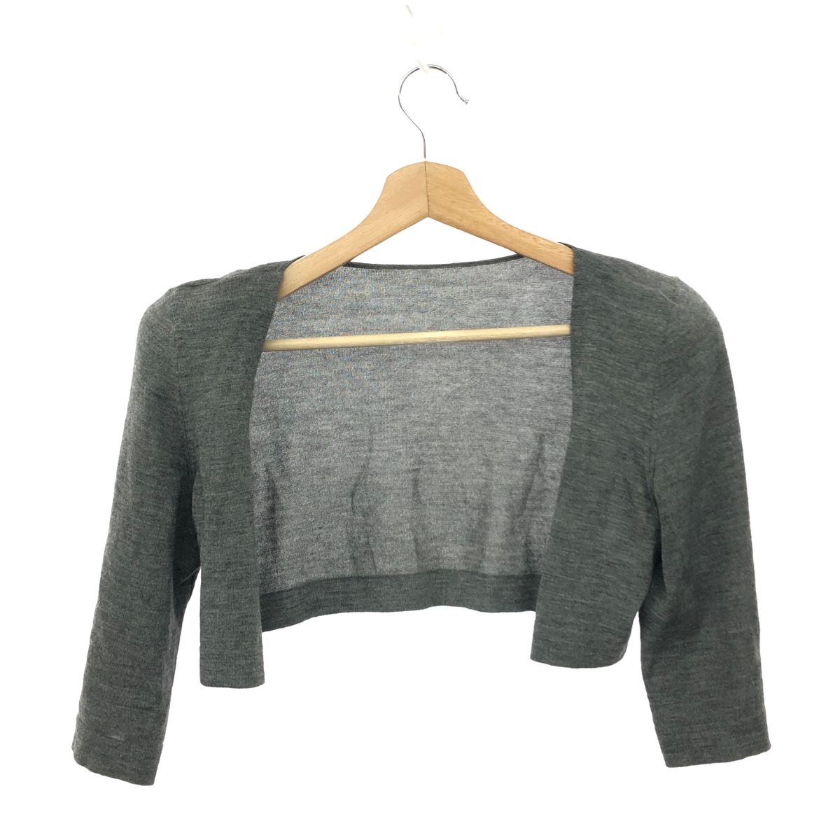 美品✨】フォクシー カーディガン Fロゴ リップル ホワイト 40