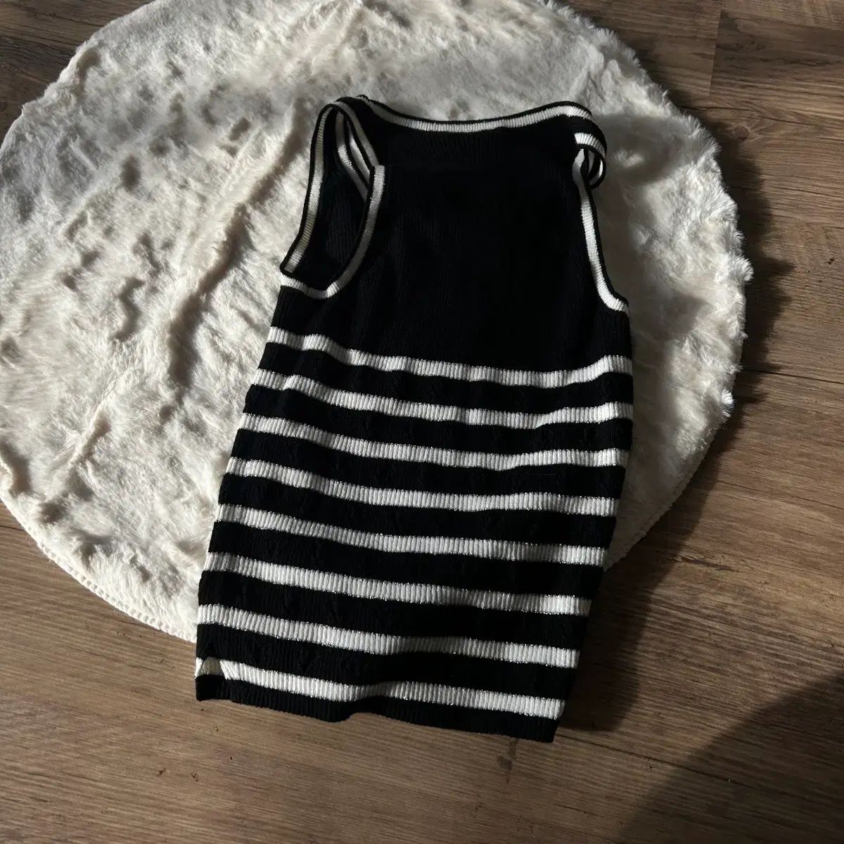 シャネル ストライプ カシミア ニット トップス - メルカリ