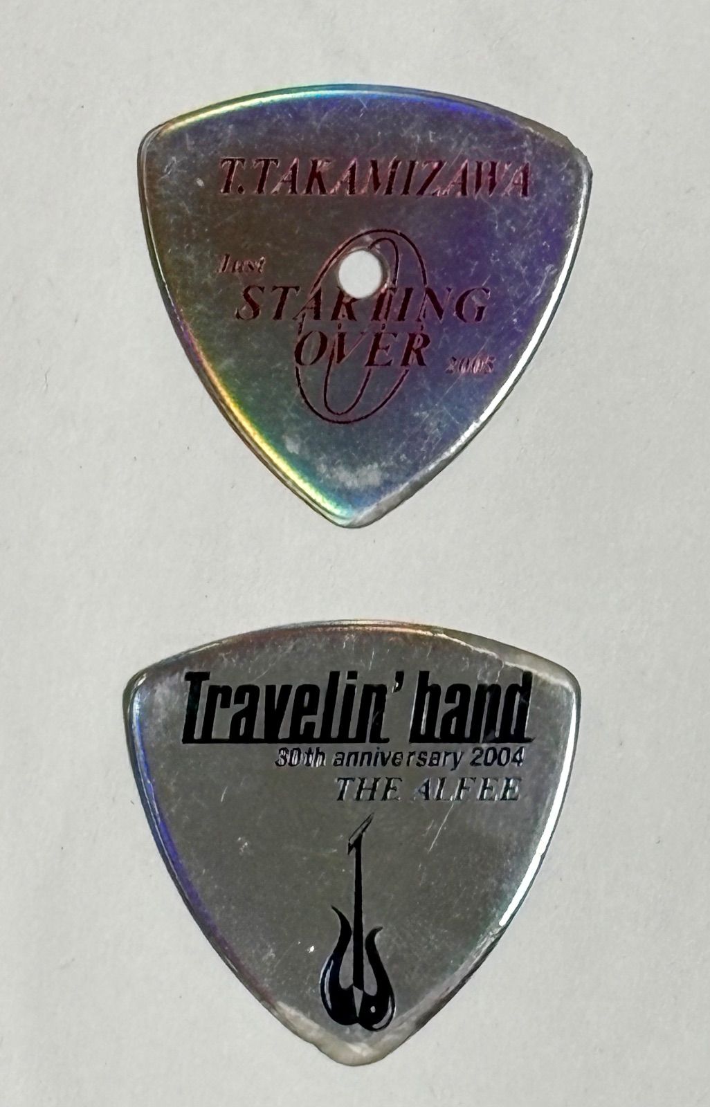 THE ALFEE グッズ 高見沢俊彦 Takamiy コンサート 本人使用 ピック 2種