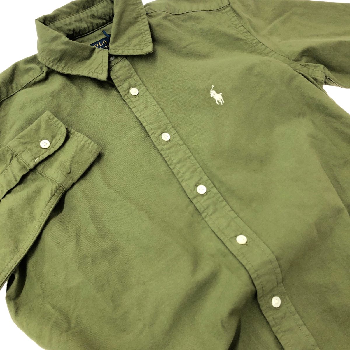 POLO RALPH LAUREN ポロラルフローレン ポニー刺繍シャツワンピース