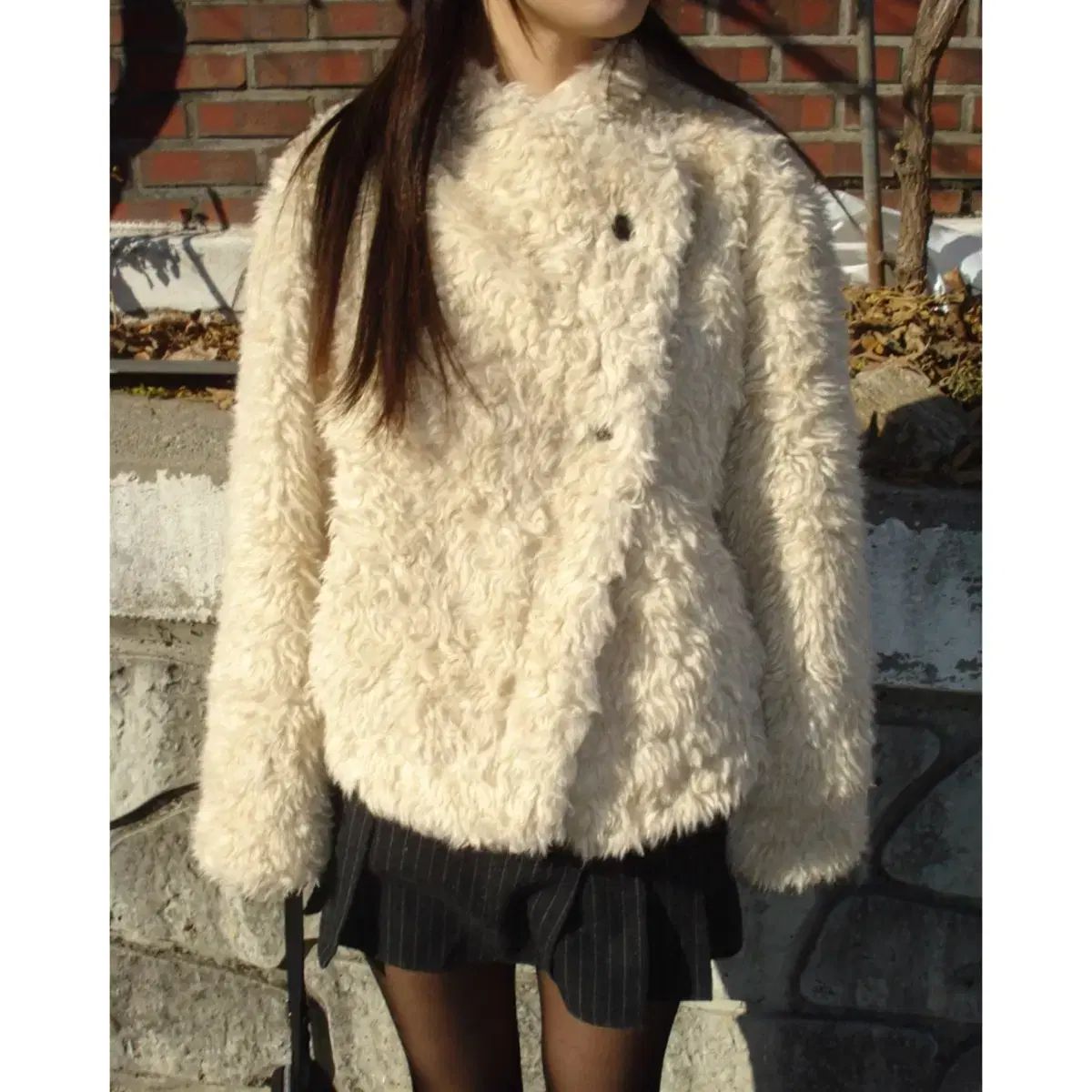 DRYROSEツートンファージャケット ベージュ　samoyed、bibiy DRYROSEツートンファージャケット ベージュ samoyed、bibiy our