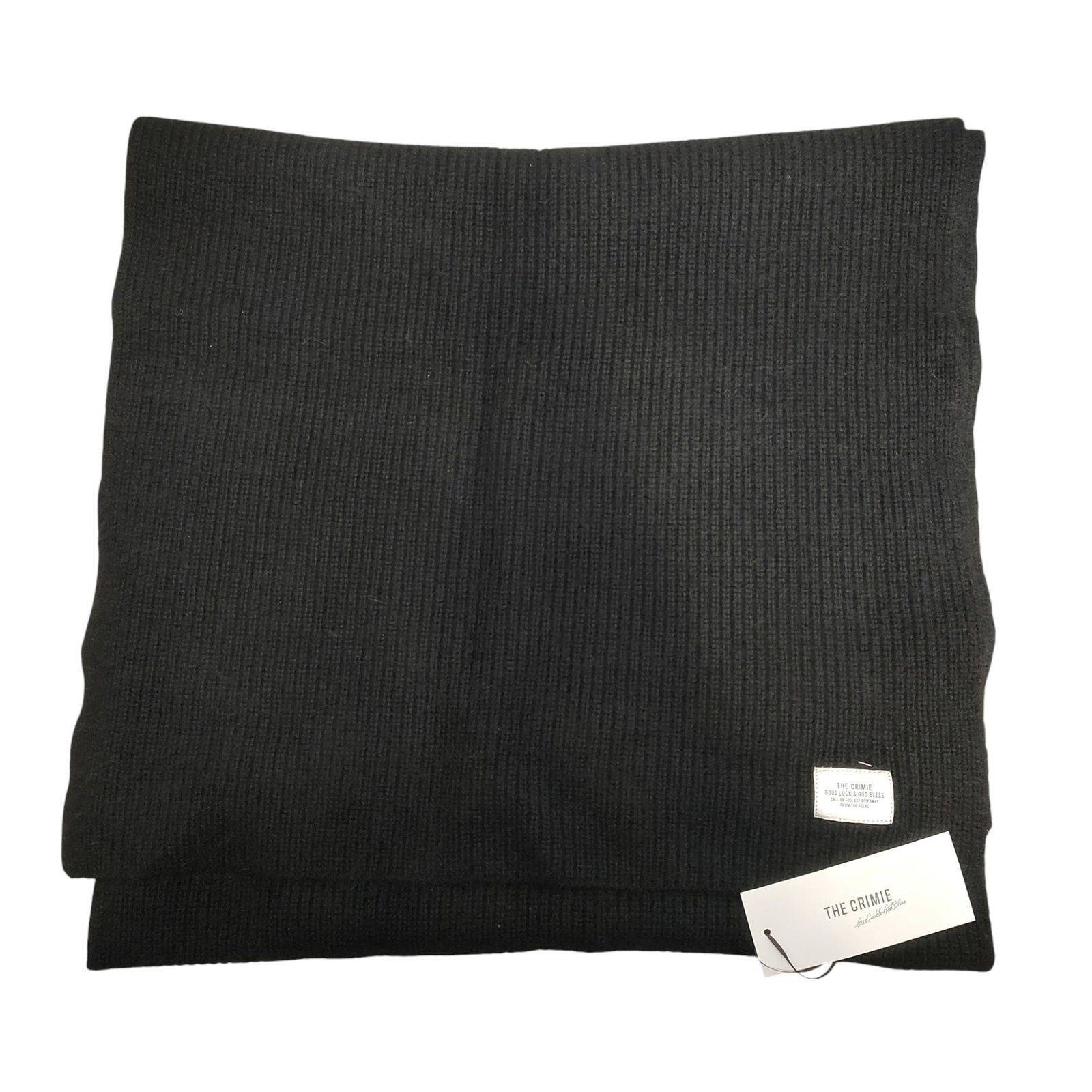 CRIMIE クライミー RACCCON KNIT MUFFLER ラクーン ニット マフラー ストール CR 1-02 C 5-AC 01 ONE SIZE ブラック