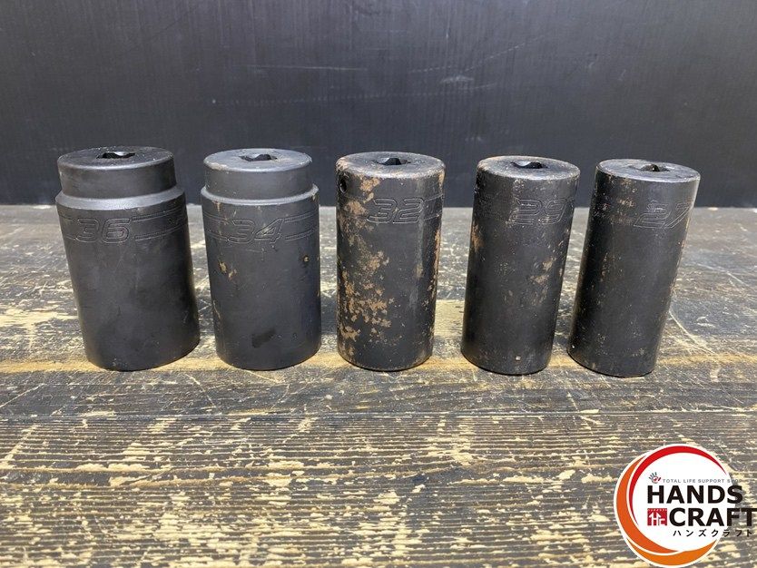 品 Snap on スナップオン SIMM 360 270 1 2 ディープインパクトソケット 6角 5点セット サイズ 36 34 32 29 27 mm