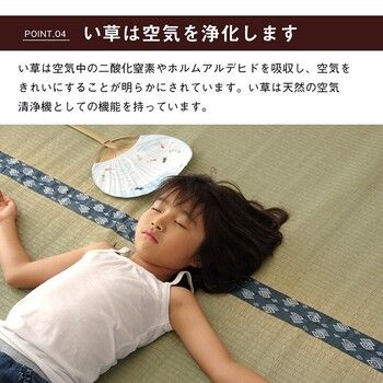 カーペット 純国産 い草 三六間8畳 約 上敷き はっ水 双目織 撥水ほほえみ