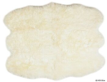 ムートンフリース 約60 180 cm 長毛 厚手 M 511 F ホワイト