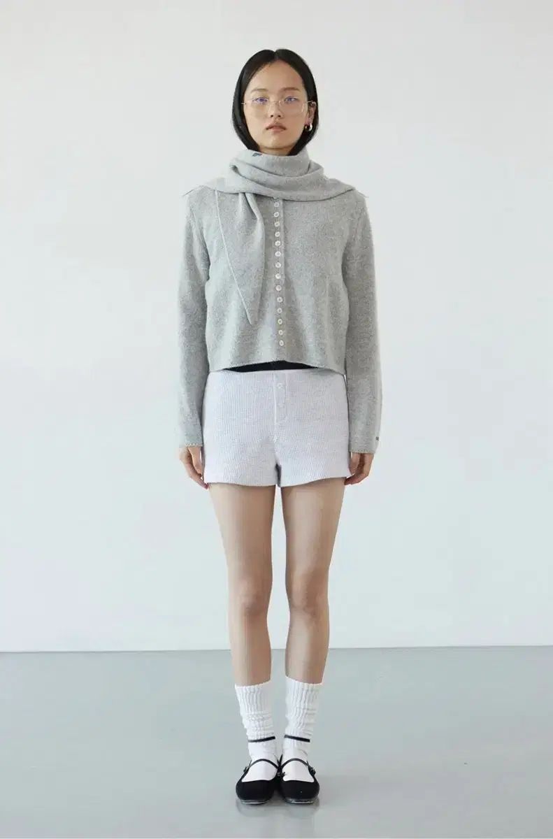 アディ アルパカ カーディガン マフラー