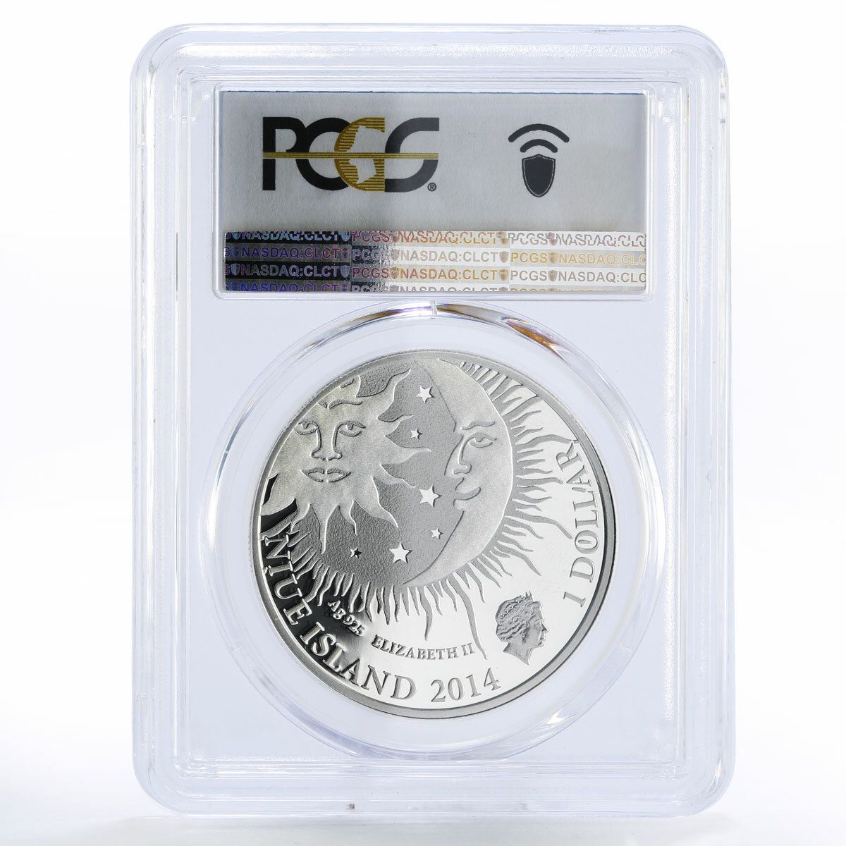 ニウエ 1ドル 星座シリーズ 乙女座 PR69 PCGS カラー銀貨 2014年