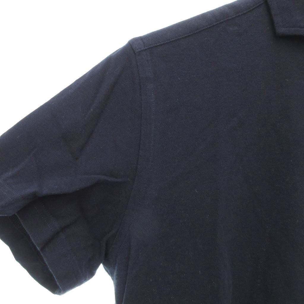 ギローバー GUY ROVER SHIPS ポロシャツ 半袖 L 無地 刺繍 紺 ダーク