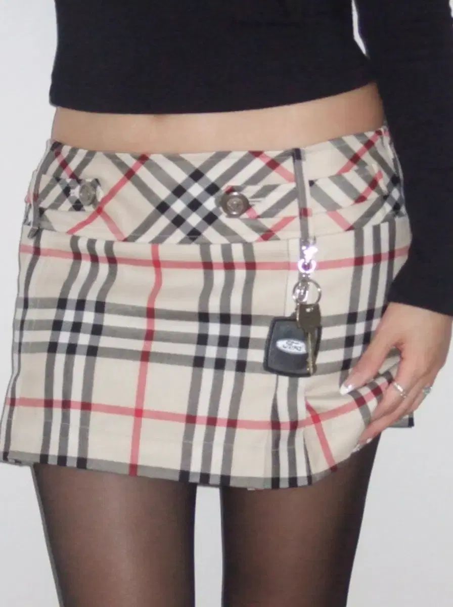 エンジェルナンバー555 Classic Tuck CHECK スカート