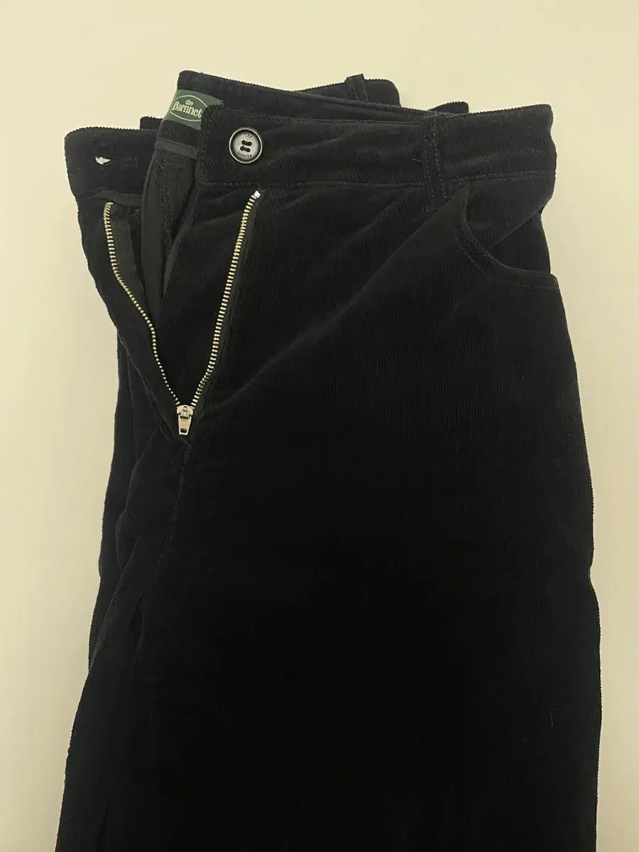 ザ バーネット ブラック コーデュロイ パンツ s