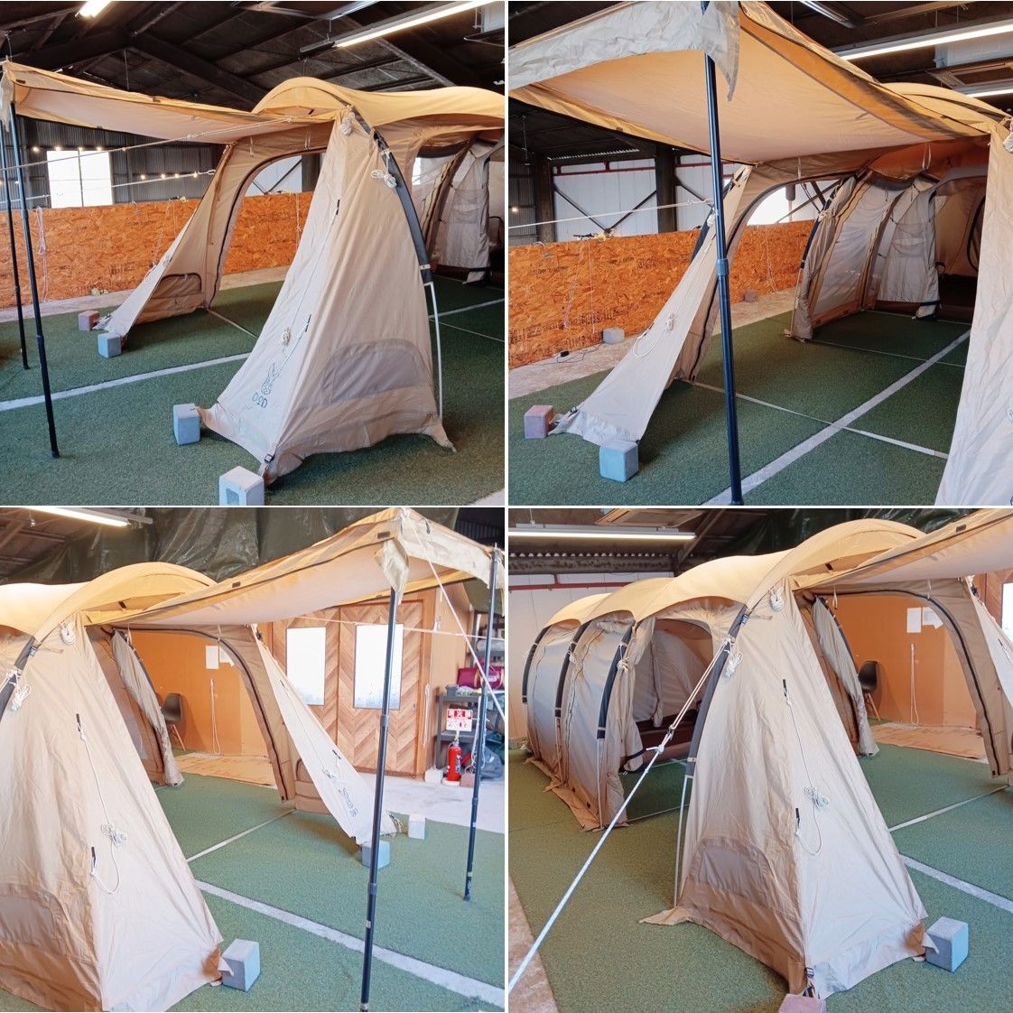 ◇DOD(ディーオーディー) カマボコテント3M(タン) 【オプション品あり