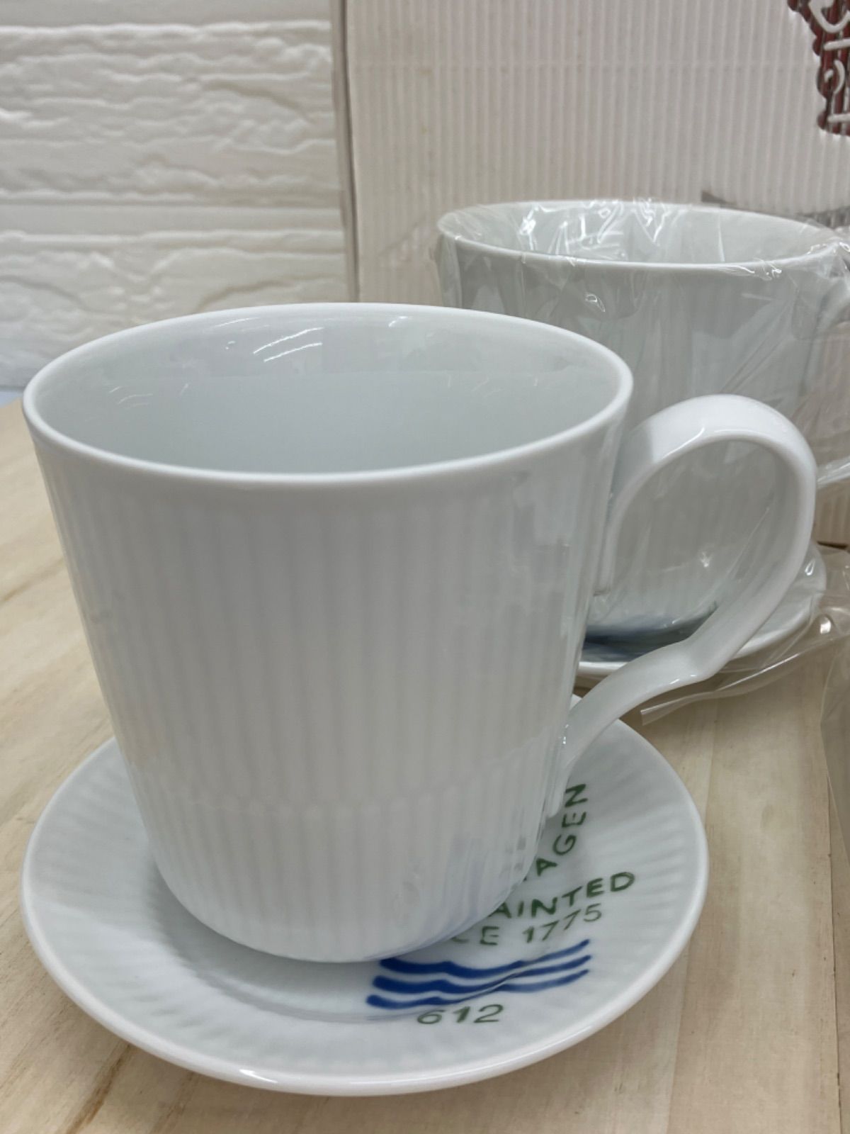 ロイヤルコペンハーゲン ホワイトフルーテッド カップ ボウル プレートセット