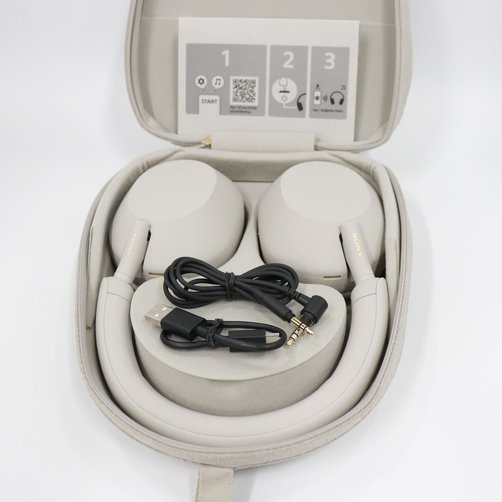 中古ソニー ワイヤレスノイズキャンセリングヘッドホン WH-1000XM5 wh