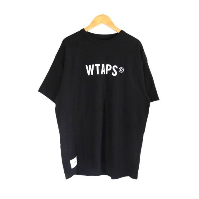 WTAPS 24ss SIGN/SS/COTTON.TSSC BLACK サイズ2 241ATDT-CSM22 ダブル