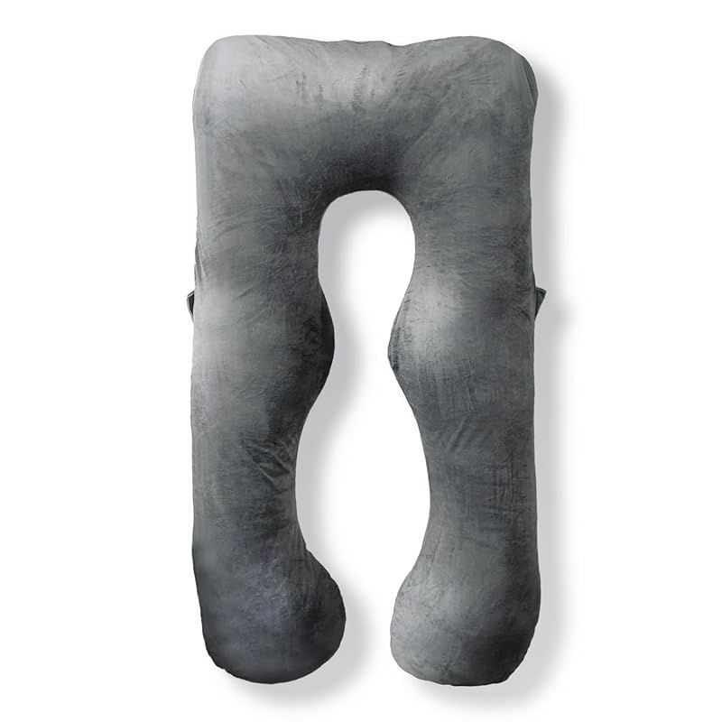 HUGMINR ハグミン 抱き枕 だきまくら U字型 マタニティ 妊婦用 授乳クッション 腰痛 妊婦 快眠サポート 妊娠中 産前産後 授乳サポート 体圧分散 ロングクッション 寝返りスムーズ 睡眠改善 全身を包み込む抱き枕 抗菌防臭 0