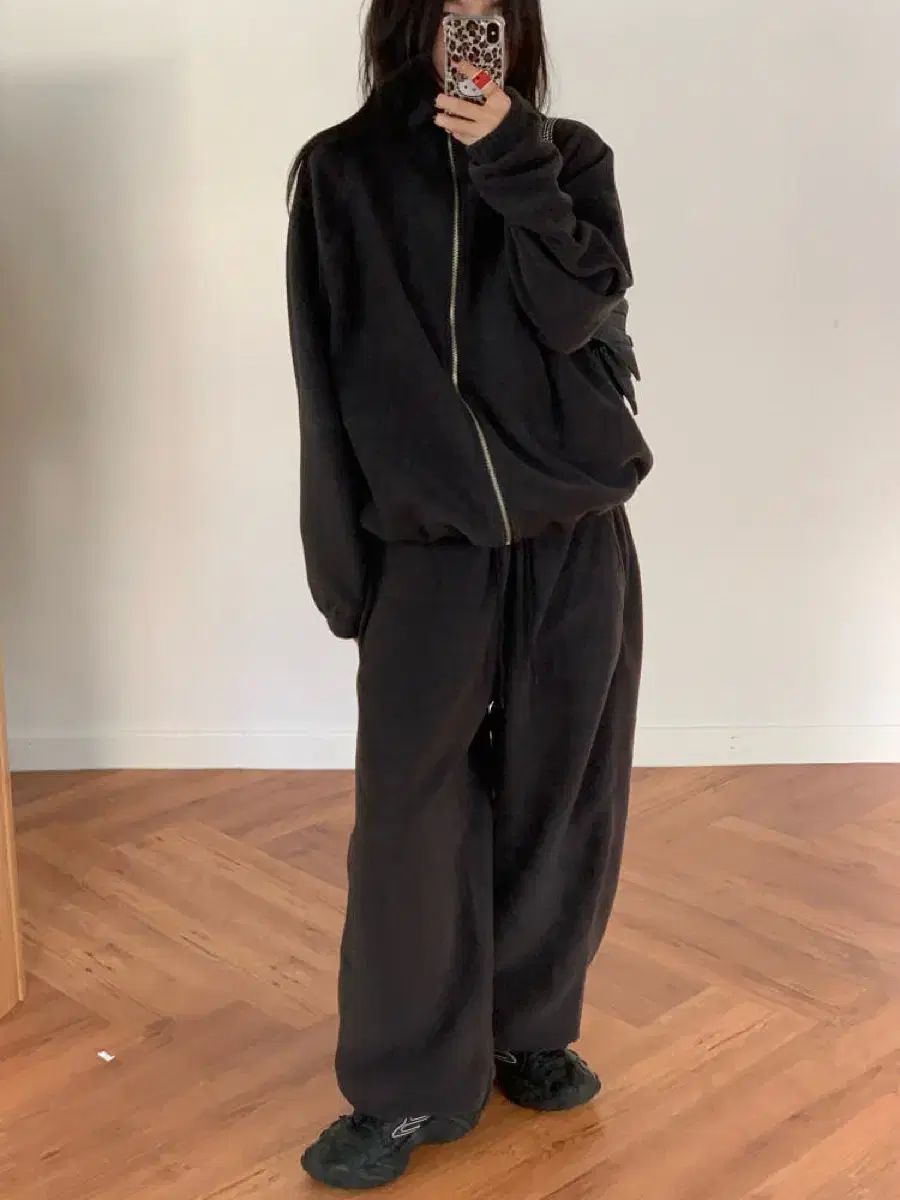 シエズ フリース ジップアップ パンツ セットアップ