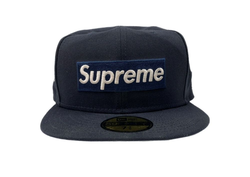 シュプリーム SUPREME 24 AW JERSEYS BOX LOGO ジャージーズ ボックス ロゴ Era ベースボール キャップ 帽子 紺 メンズ帽子 刺繍 ネイビー 104 H-68