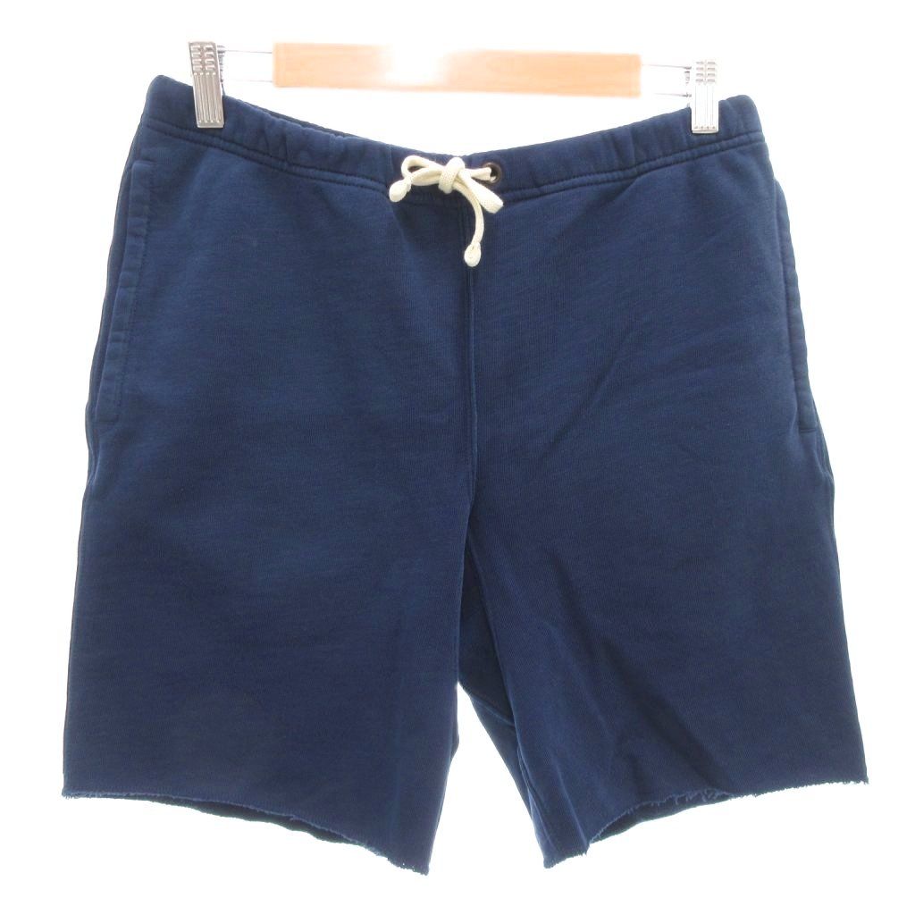 ポロ バイ ラルフローレン Polo by Ralph Lauren スウェットパンツ ハーフ ショート S イージー ロゴ 紺 ネイビー AE