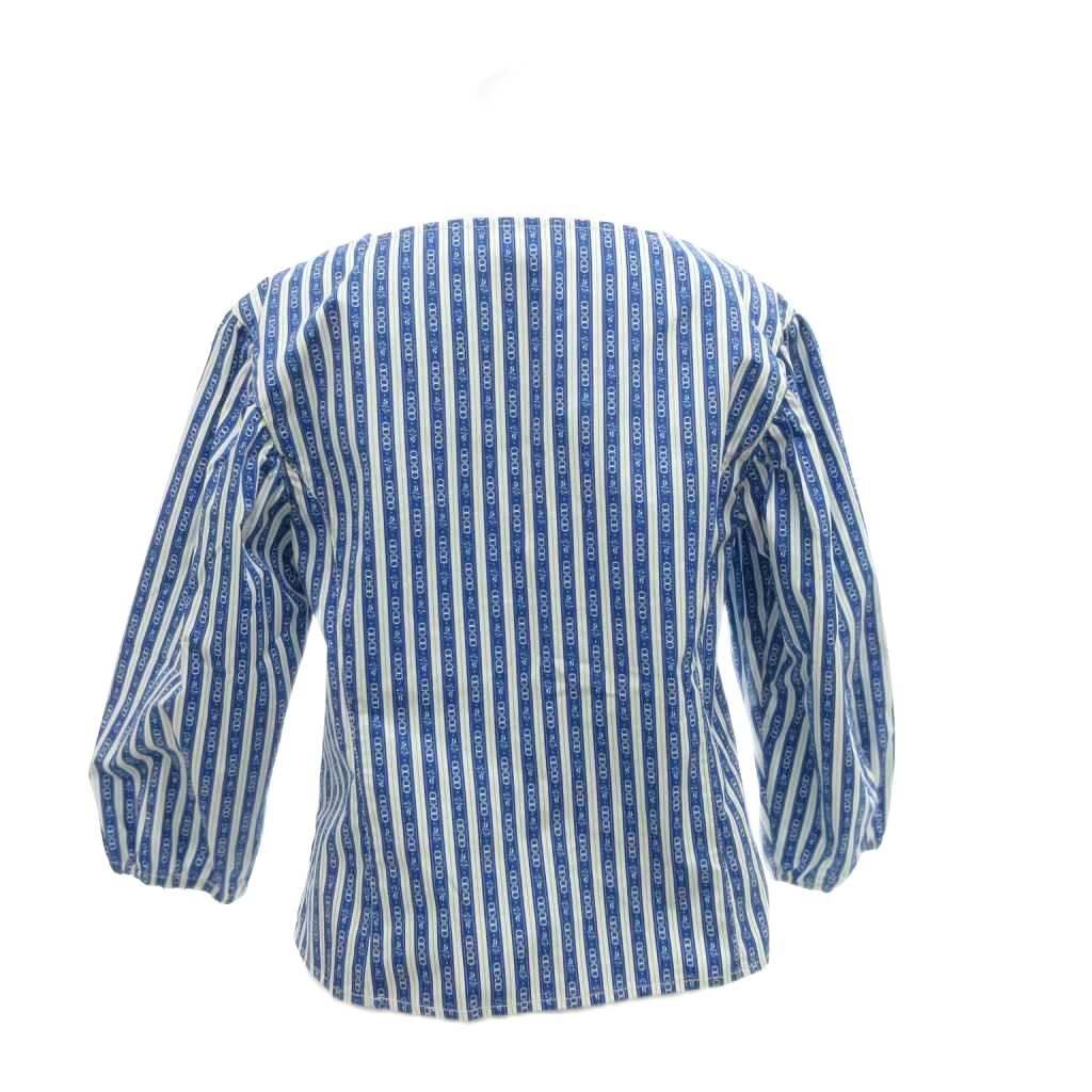 【中古】トリーバーチ TORY BURCH セットアップ シャツ ブラウス ラップスカート 0 7分袖 ミモレ ロング ストライプ トリーバーチ TORY BURCH セットアップ シャツ ブラウス ラップ