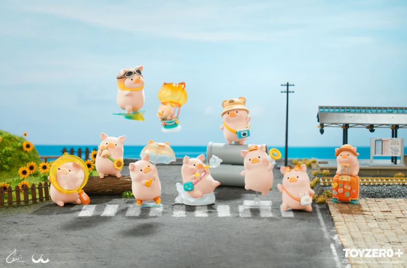 ルル ピギー LuLu the Piggy 子豚 旅行シリーズ Travel Series ブラインドボックス 全8種 セット 売り TOYZEROPLUS
