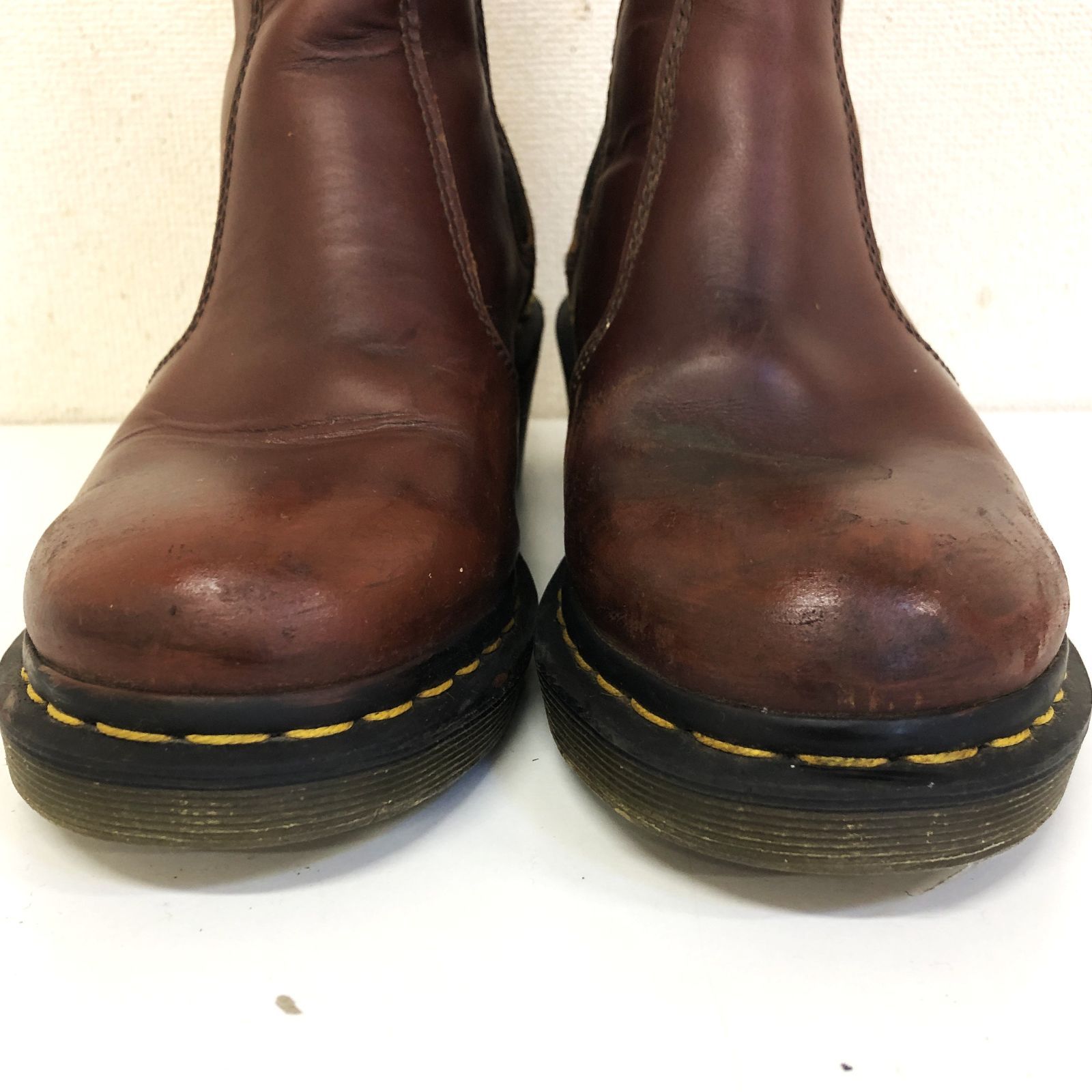 訳あり ドクターマーチン サイドゴアブーツ UK6 25.0 ブラウン系