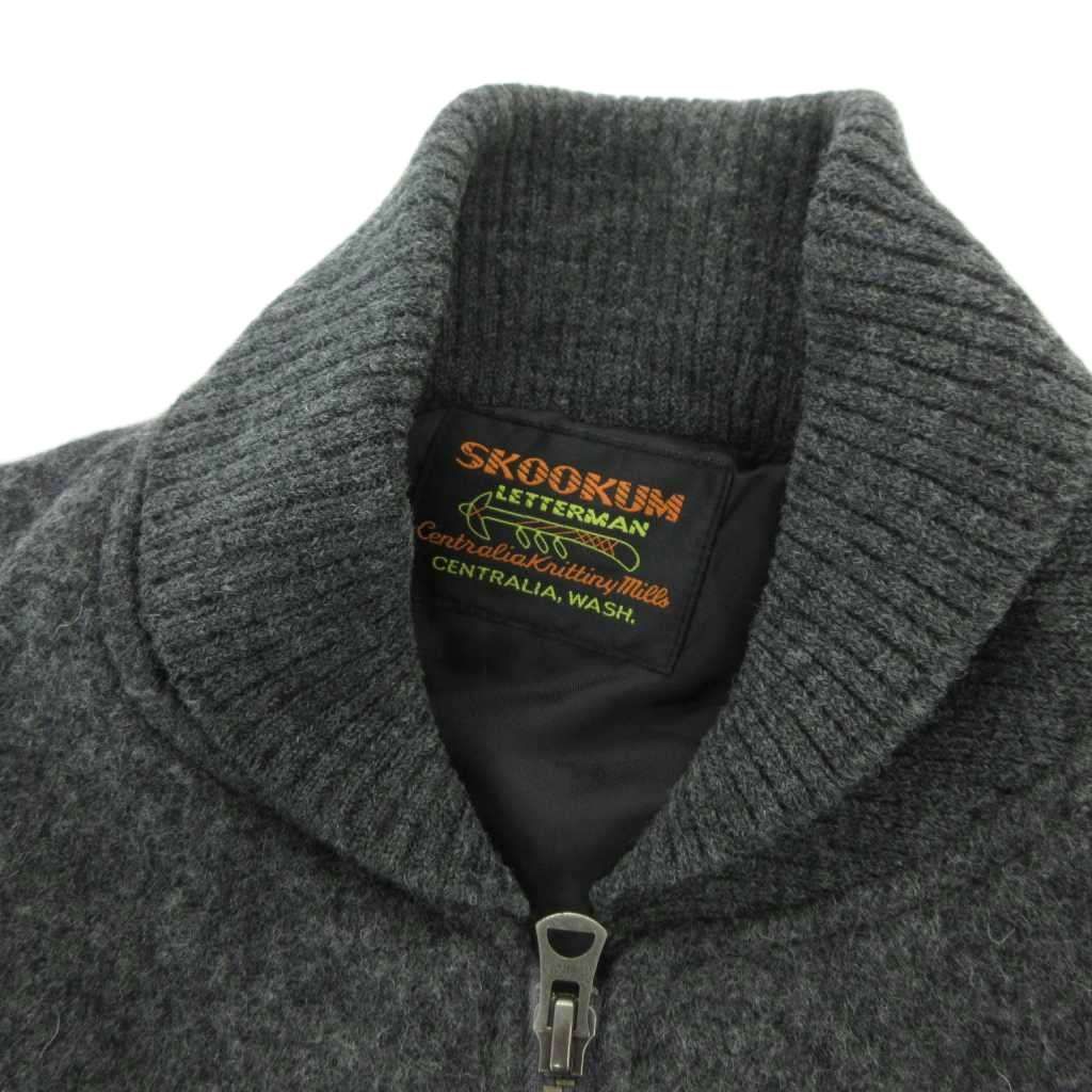 スクーカム SKOOKUM NICOLE SELECTION スタジャン 袖牛革 レザー切替