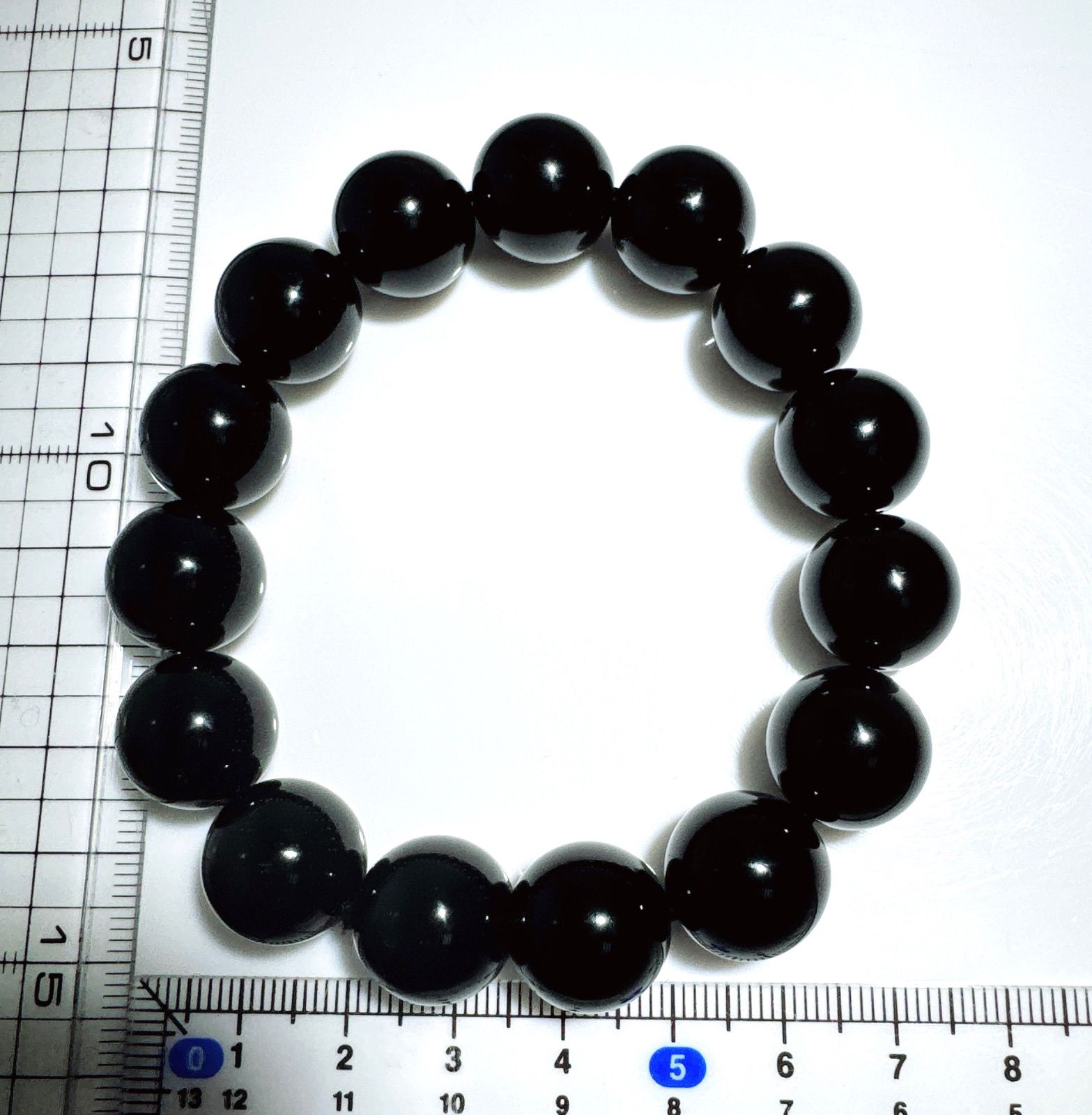 天然モリオンブレスレット黒水晶ブレスレットNO25-2422 - メルカリ